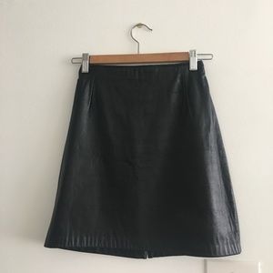 Vintage Leather Mini Skirt